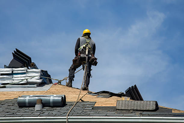 Professional Gutter Installation technician working in Spring Valley, CA